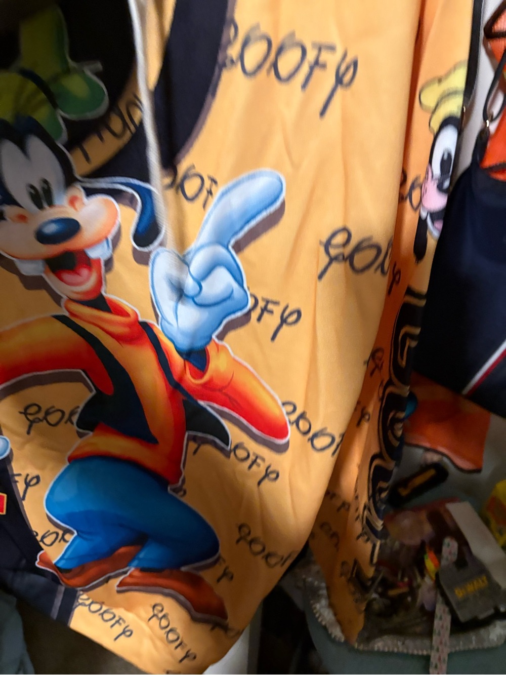 Disney Goofy Orange Graphic Shirt